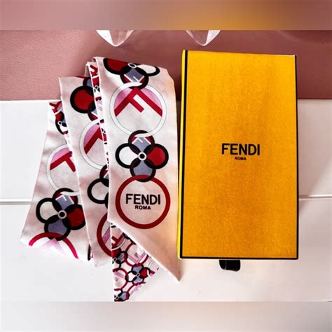 fendi heart print twilly|fendi wallet.